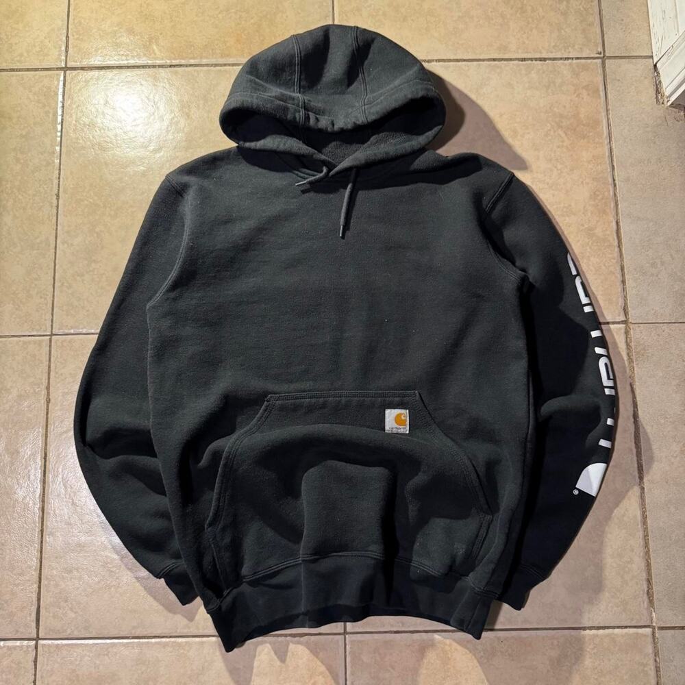 Vintage y2k carhartt black hoodie Size S in Mens
